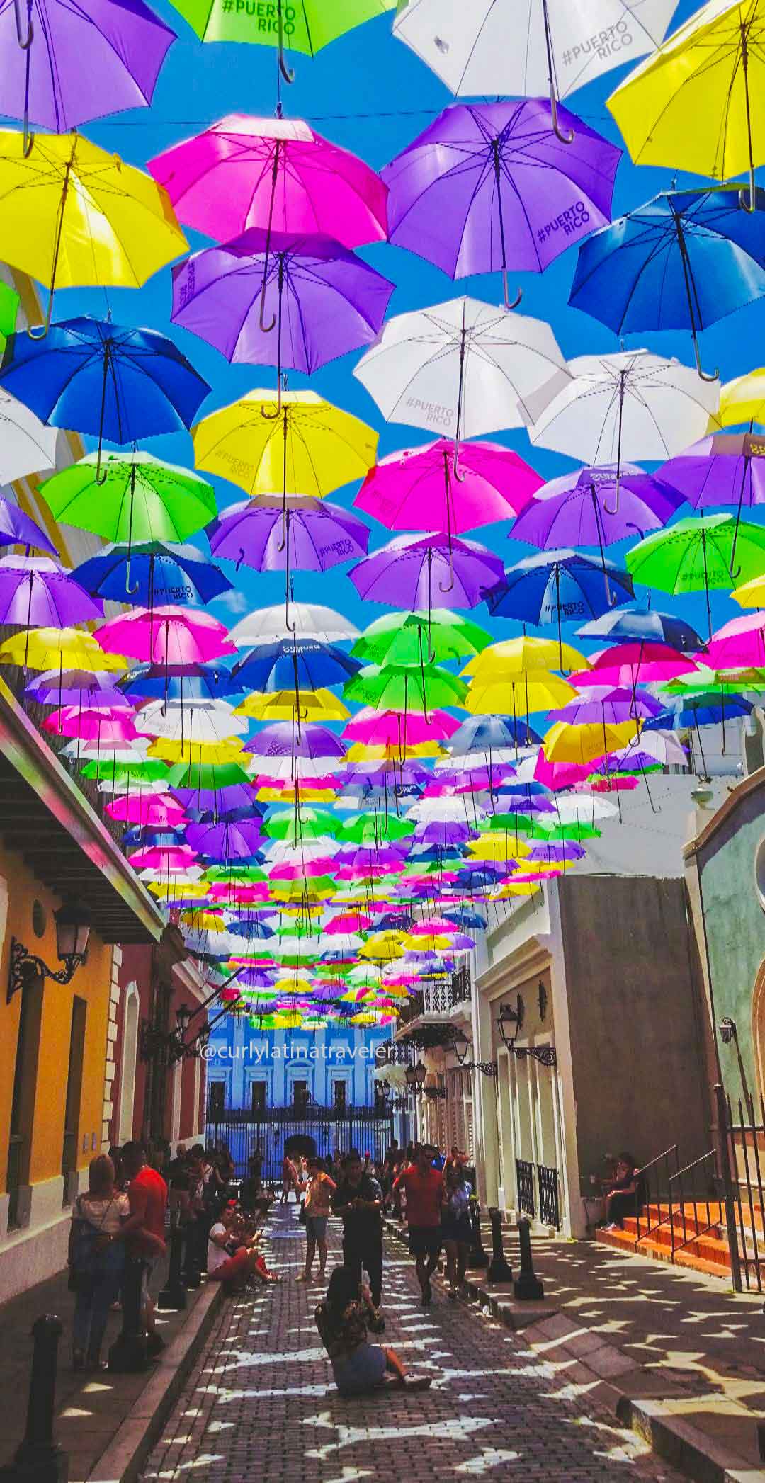 old san juan umbrella street the curly jenny -