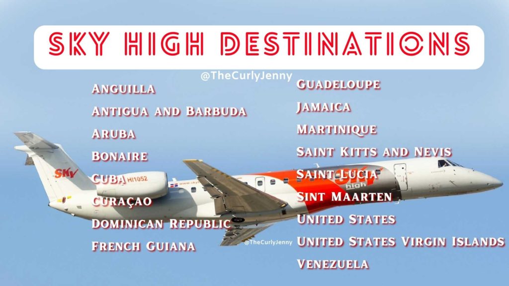Where does Sky high Dominicana flies?